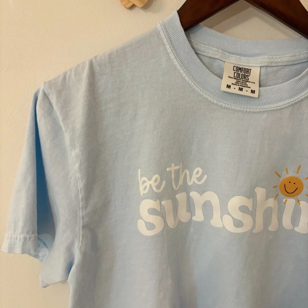Comfort Colors - Be the Sunshine - Light Blue T-shirt - Picture 4 of 7